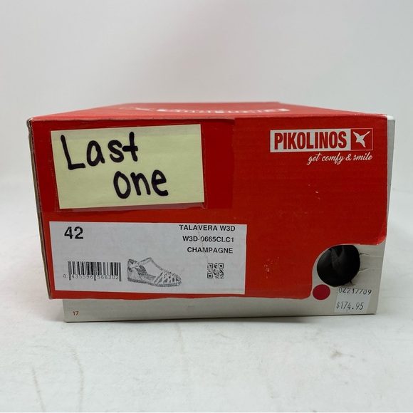 PIKOLINOS Talavera Champagne Sandals 42 | Semi-Closed Braided Leather - Picture 7 of 7